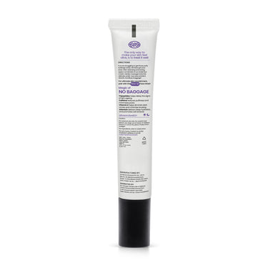 Alive + Well No Baggage Under Eye Cream Gel, with Caffiene and Tripeptides, Crafted By Dermatologists for Dark Circle Removal, Puffiness & Crows Feet with Built-in Cooling Massage Applicator - 15ml